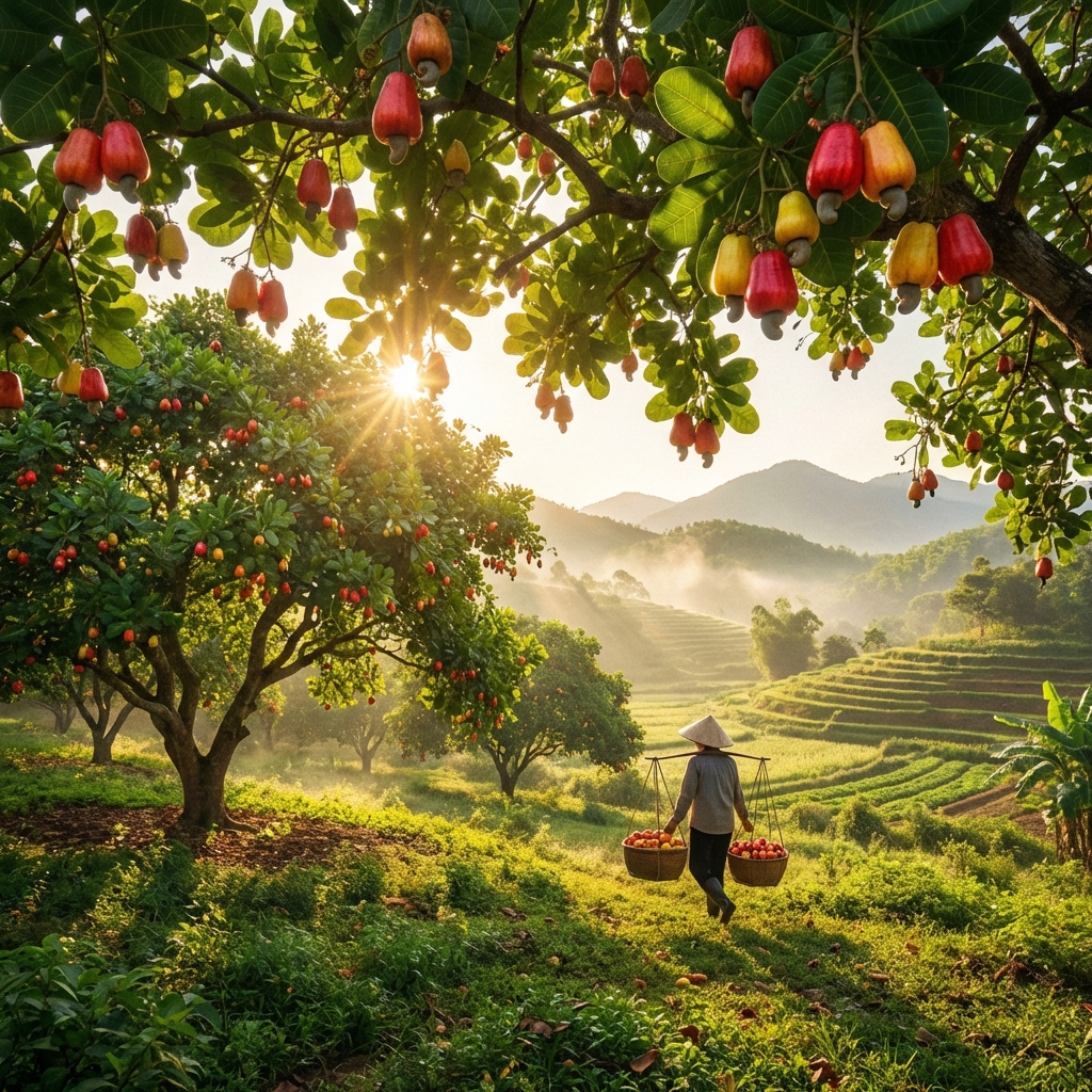Nông trường điều Bình Phước - Nguồn nguyên liệu sạch hữu cơ