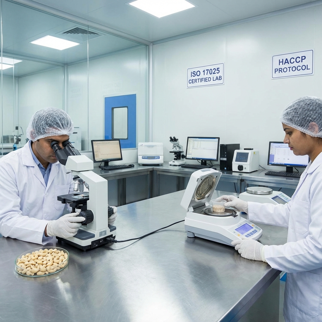 Phòng thí nghiệm kiểm định chất lượng hạt điều đạt chuẩn ISO